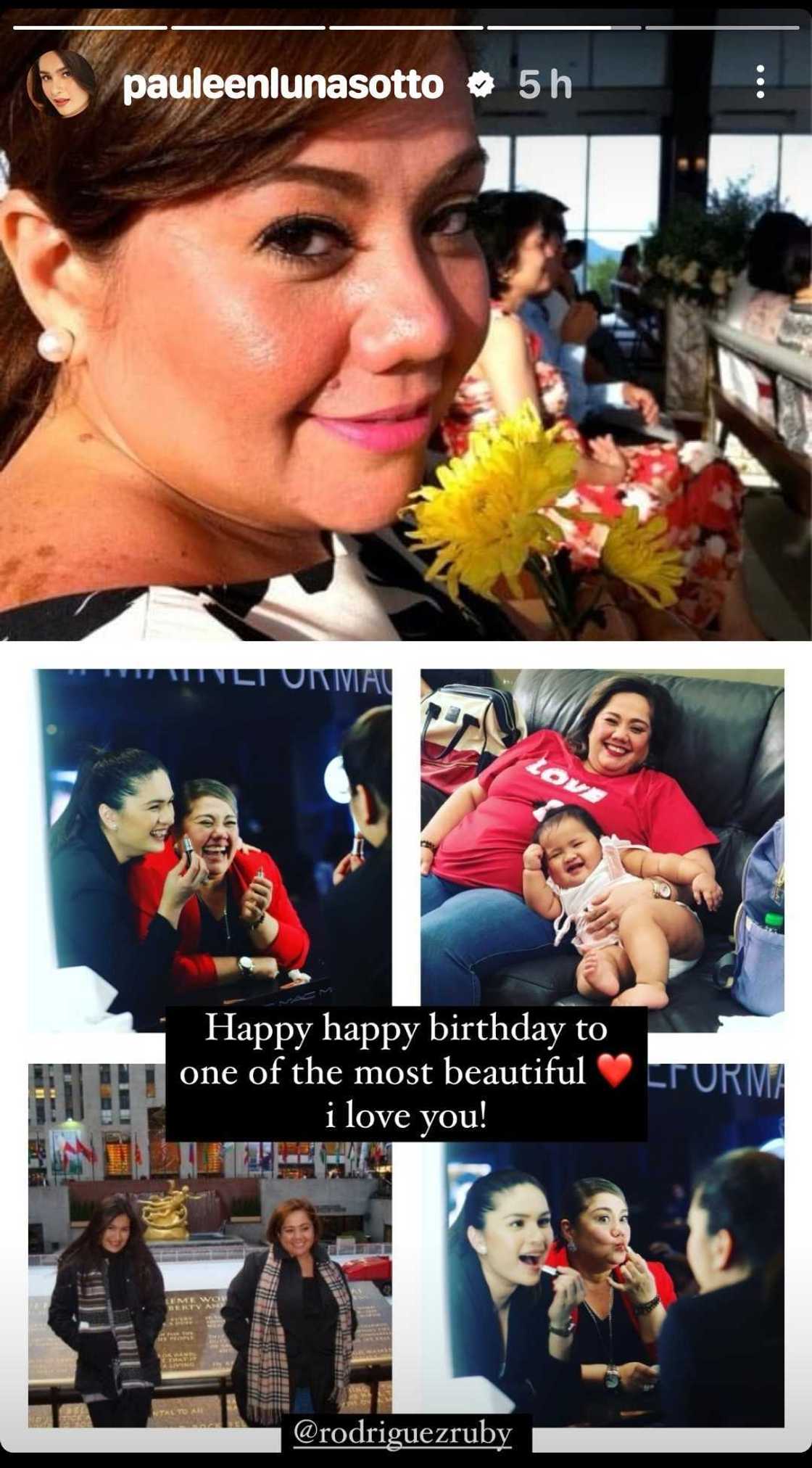 Pauleen Luna posts sweet birthday message to Ruby Rodriguez Pauleen Luna posts sweet birthday message to Ruby Rodriguez