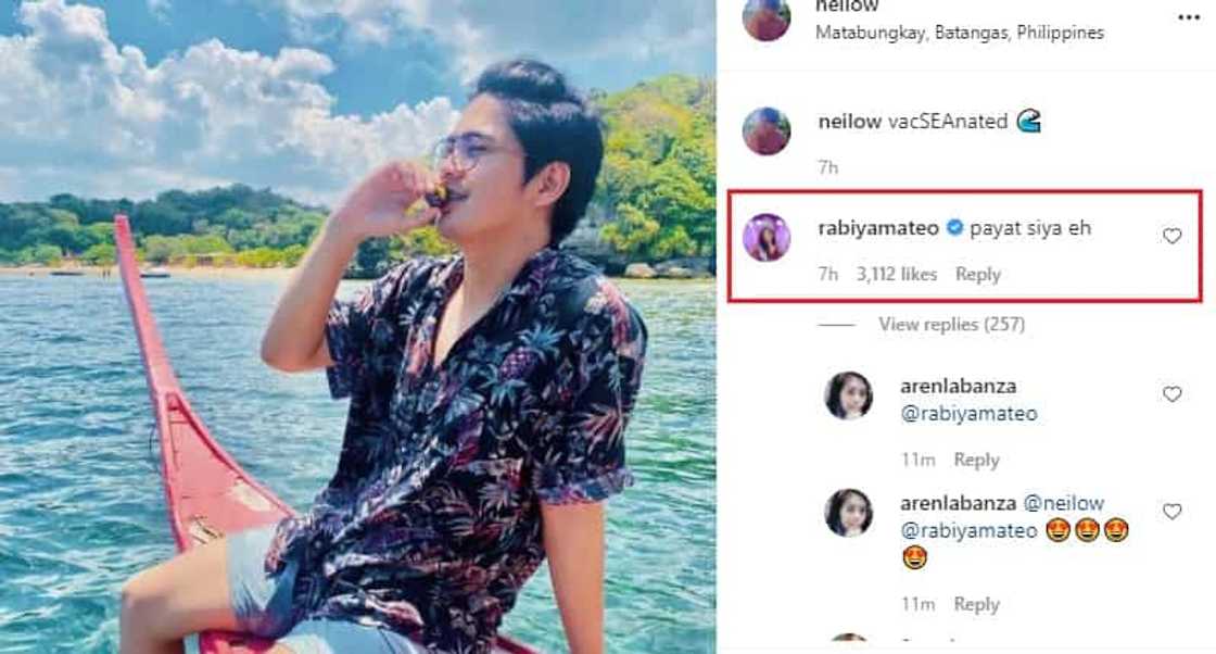 Rabiya Mateo comments on her boyfriend Neil’s new post: “Payat siya eh”