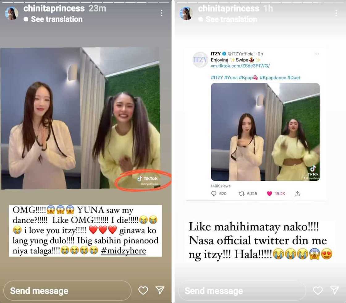 Kim Chiu “cannot breathe” as ITZY’s Yuna notices her dance cover: “Nahimatay ako ng 5 seconds” Kim Chiu “cannot breathe” as ITZY’s Yuna notices her dance cover: “Nahimatay ako ng 5 seconds”