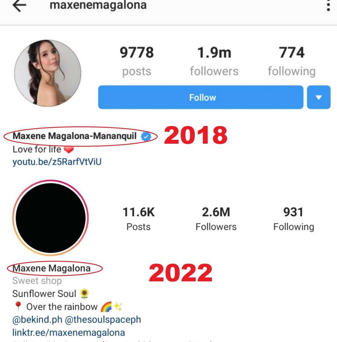 Maxene Magalona, inalis na ang apelyido ng kanyang mister sa Instagram Maxene Magalona, inalis na ang apelyido ng kanyang mister sa Instagram