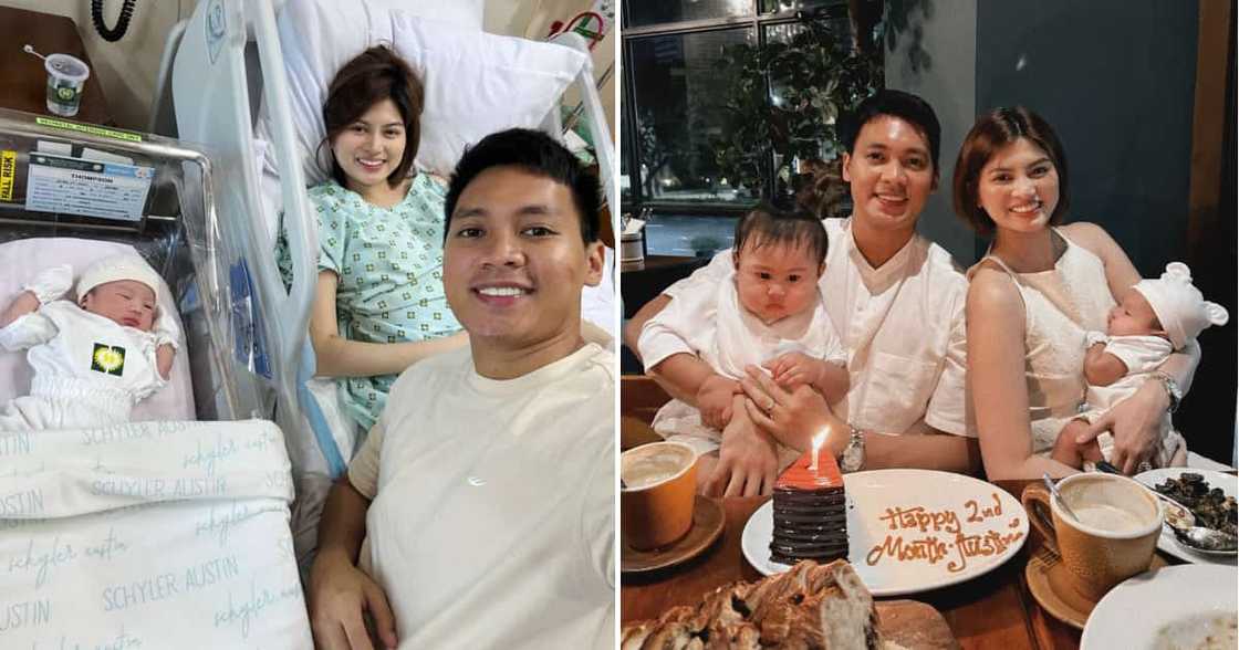 Scottie Thompson, family celebrate Baby Austin turning 2 months old