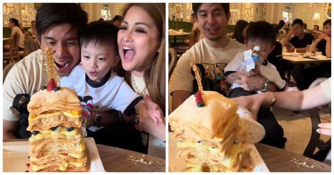 Video nang masipa ng anak nina Dianne at Rodjun Cruz ang cake sa Disneyland, viral Video nang masipa ng anak nina Dianne at Rodjun Cruz ang cake sa Disneyland, viral