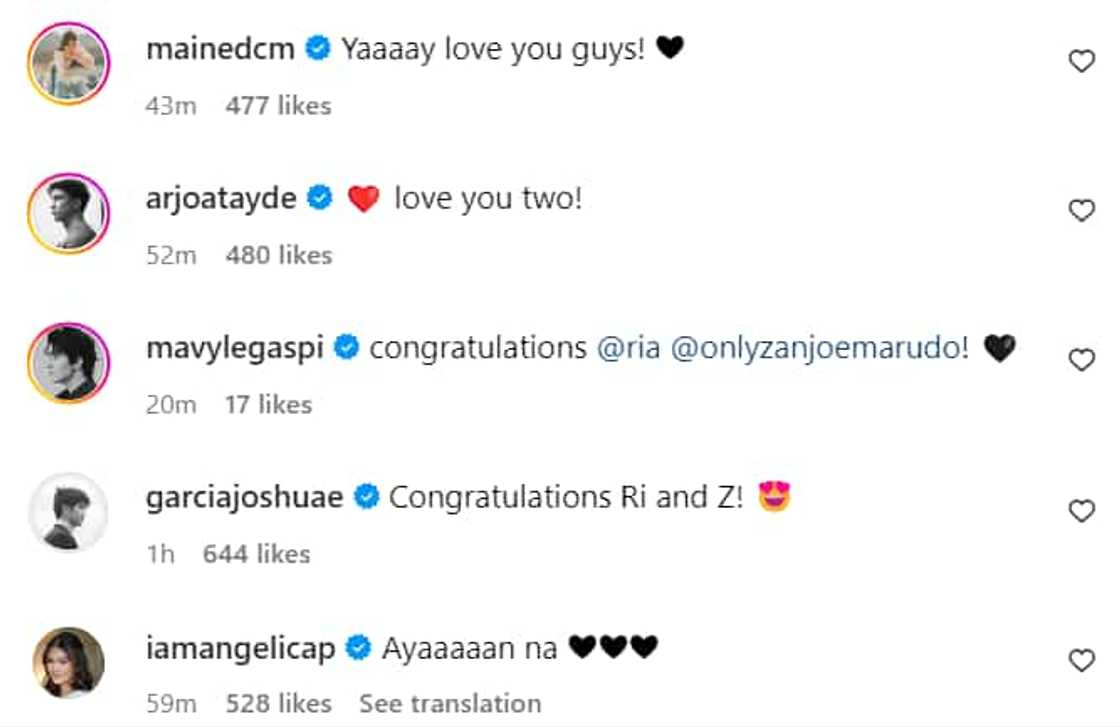 Celebrities react to Zanjoe Marudo, Ria Atayde’s engagement: “Congratulations” Celebrities react to Zanjoe Marudo, Ria Atayde’s engagement: “Congratulations”