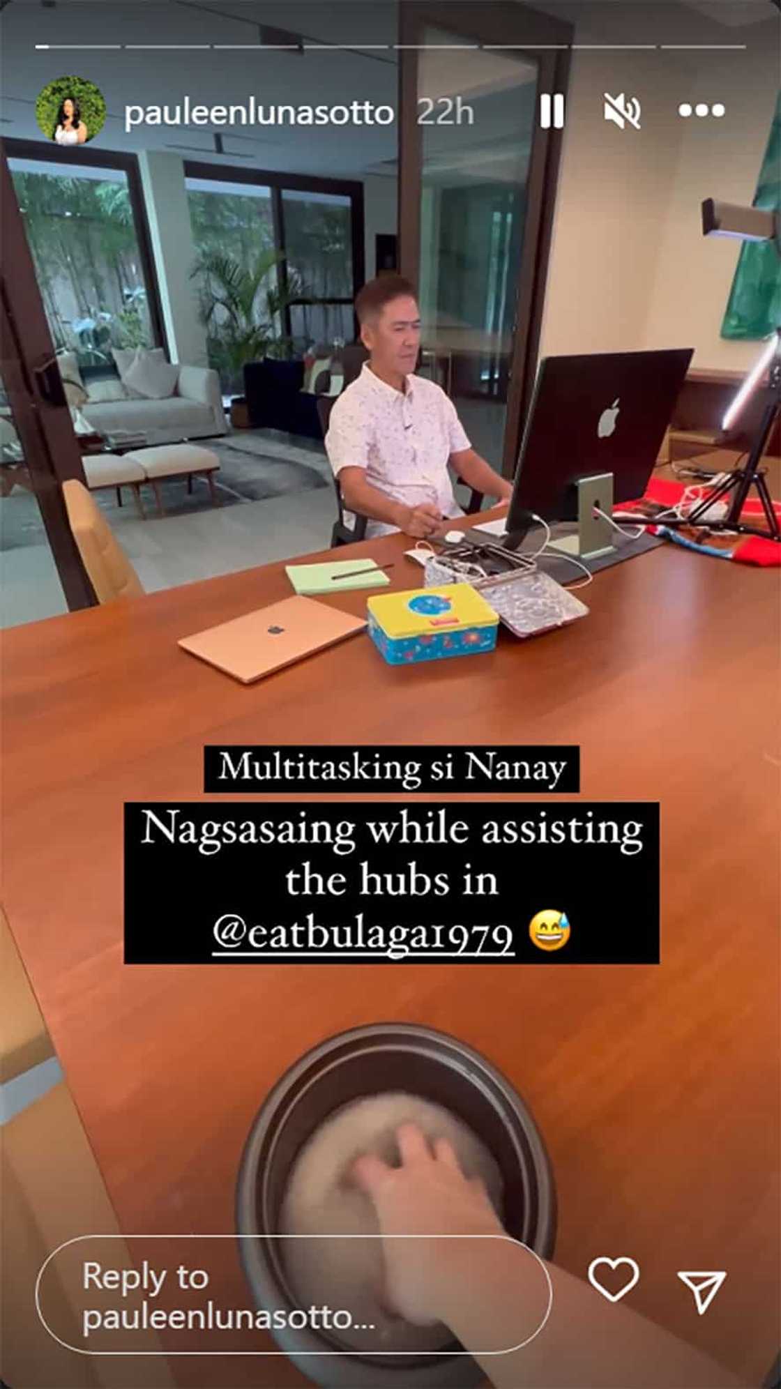 Pauleen Luna, ipinamalas kung papano siya mag-multi task; nagsaing habang tinutulungan si Vic Sotto Pauleen Luna, ipinamalas kung papano siya mag-multi task; nagsaing habang tinutulungan si Vic Sotto