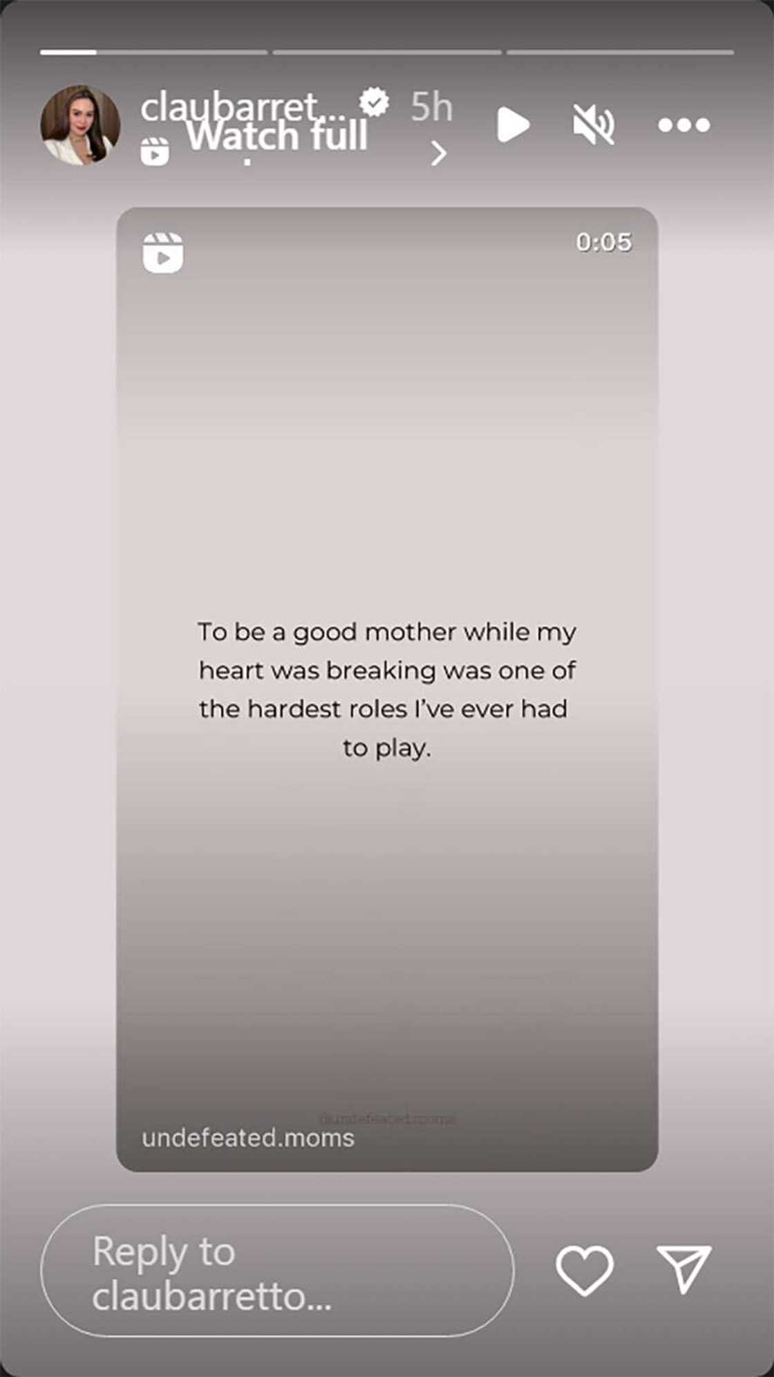 Claudine Barretto, shinare post ukol sa kung gaano kahirap maging mabuting ina habang nasasaktan Claudine Barretto, shinare post ukol sa kung gaano kahirap maging mabuting ina habang nasasaktan