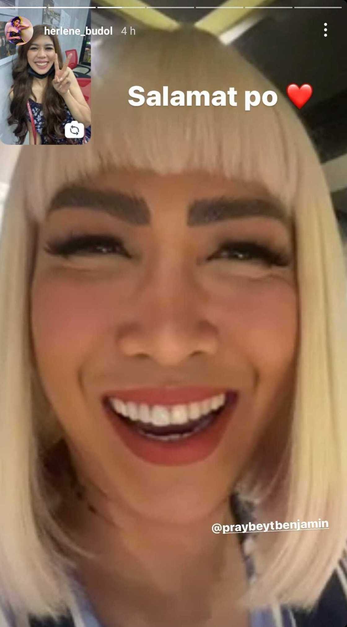 Herlene 'Hipon Girl' Budol thanks Vice Ganda after having a conversation with him Herlene 'Hipon Girl' Budol thanks Vice Ganda after having a conversation with him