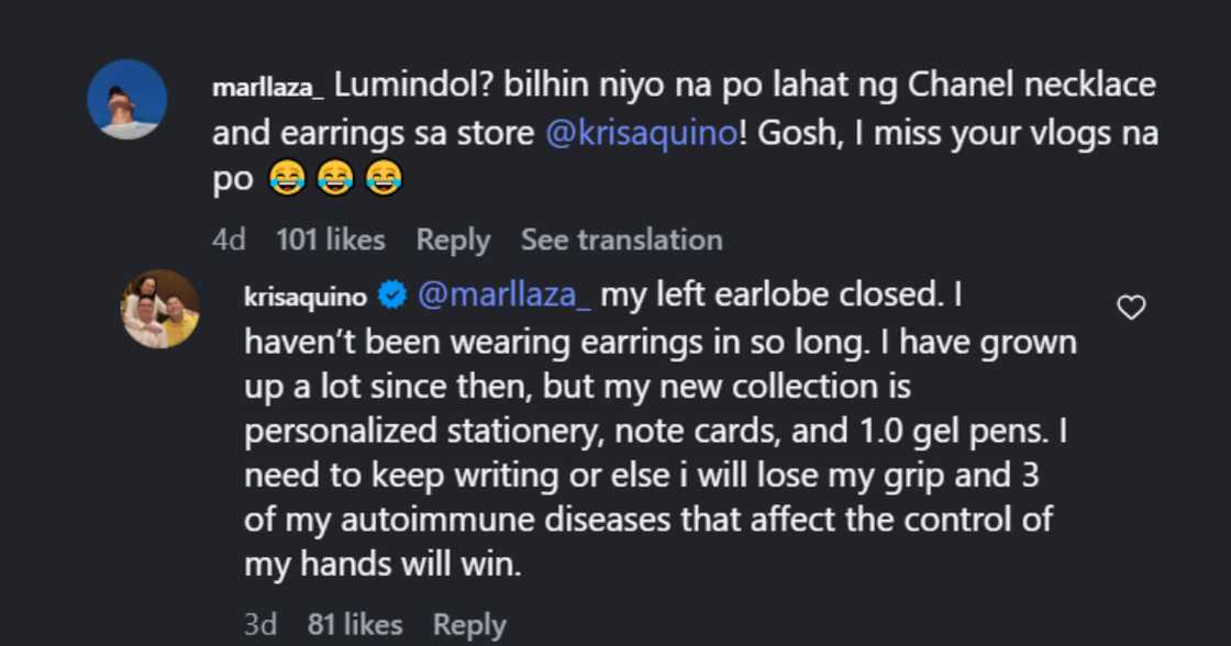 Kris Aquino comment