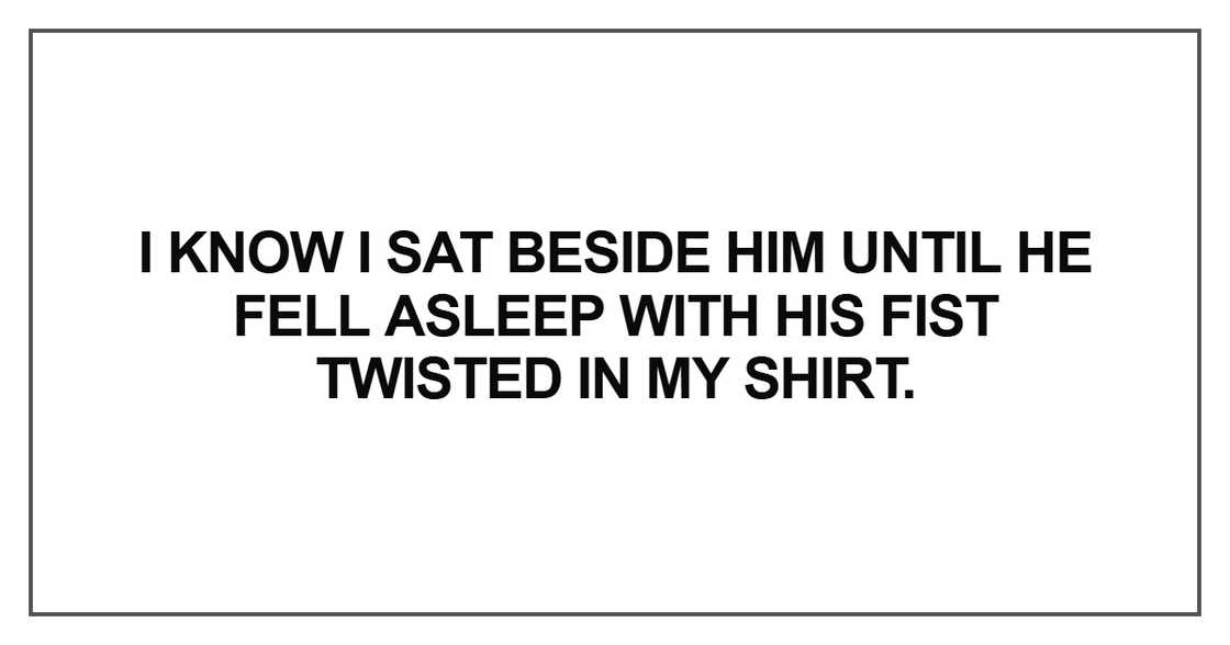 I know I sat beside him I know I sat beside him