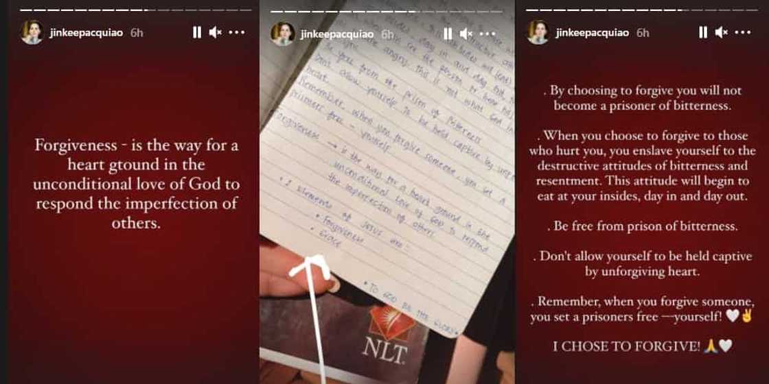 Jinkee Pacquiao chooses to forgive people who have hurt her Jinkee Pacquiao chooses to forgive people who have hurt her