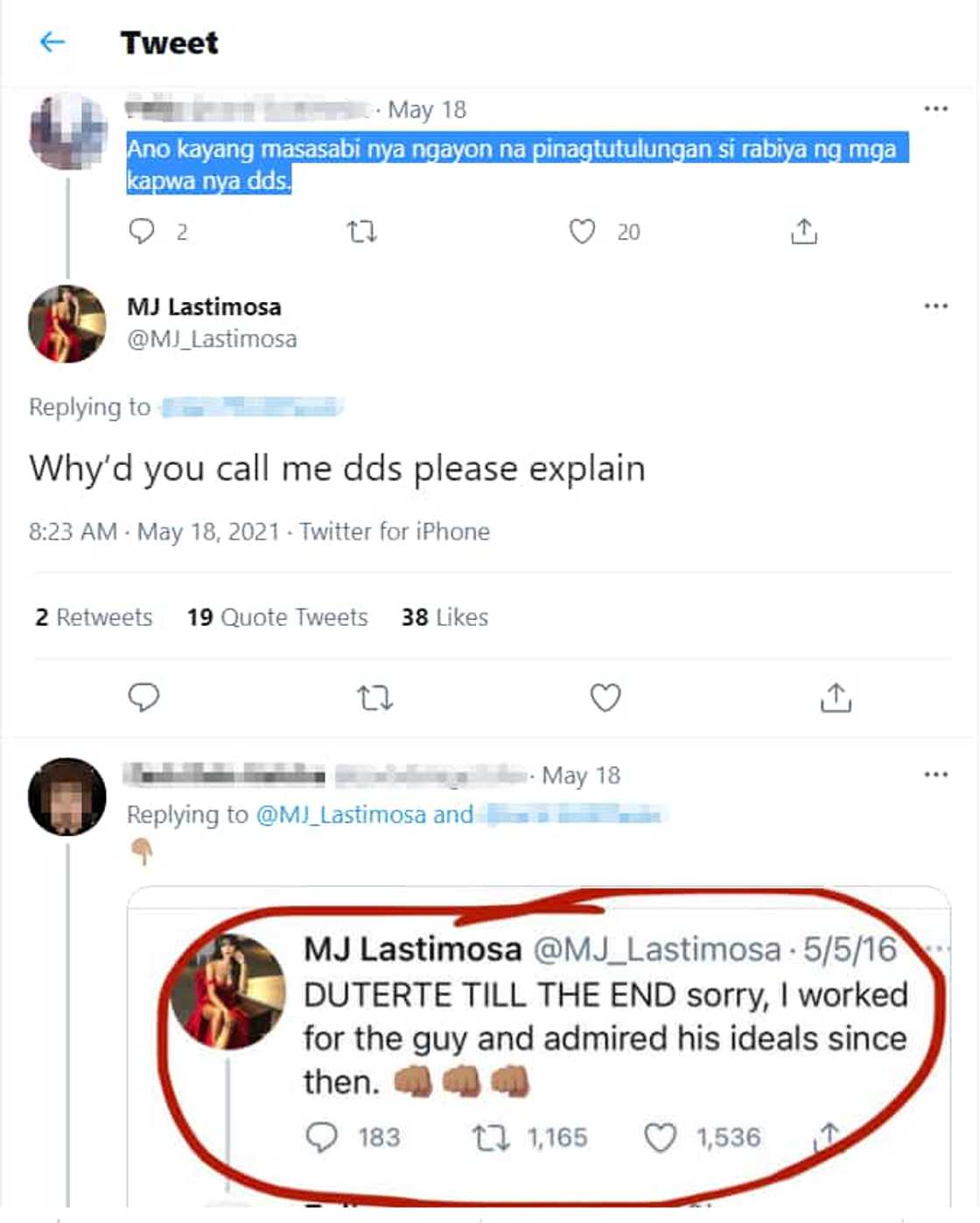 MJ Lastimosa slams netizens for accusing her of being a DDS MJ Lastimosa slams netizens for accusing her of being a DDS