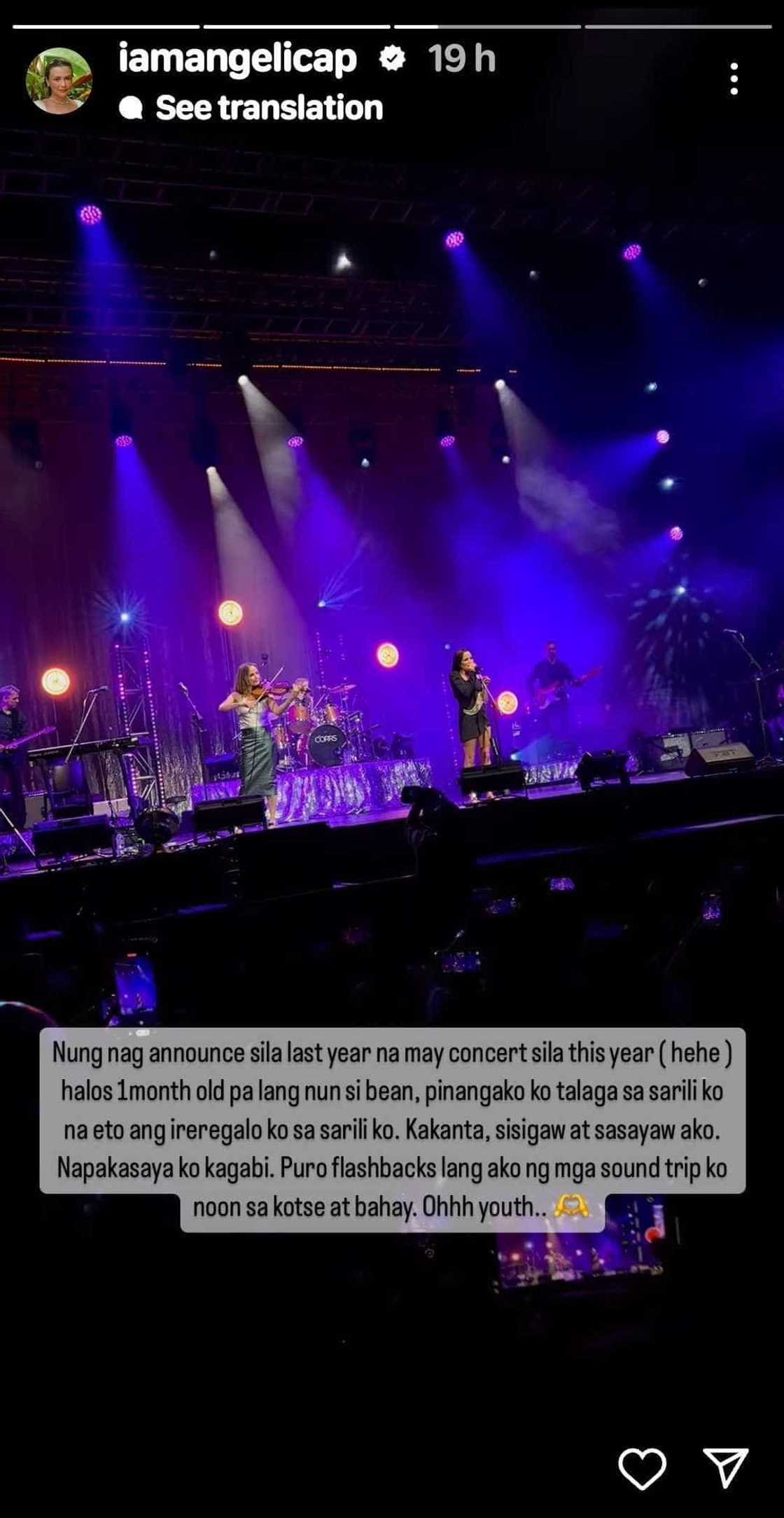 Angelica Panganiban, ibinahagi kung gaanong nag-enjoy sa The Corrs concert: “Napakasaya ko” Angelica Panganiban, ibinahagi kung gaanong nag-enjoy sa The Corrs concert: “Napakasaya ko”