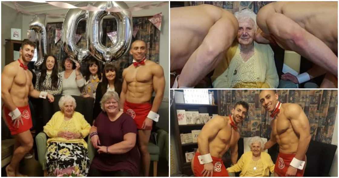 Gogo's saucy birthday: Grandma celebrates centenary with male strippers Gogo's saucy birthday: Grandma celebrates centenary with male strippers