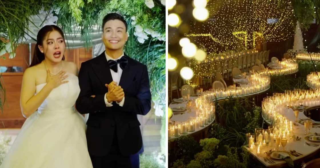 EA Guzman, Shaira Diaz awed by enchanting wedding reception setup (@gideonhermosa)