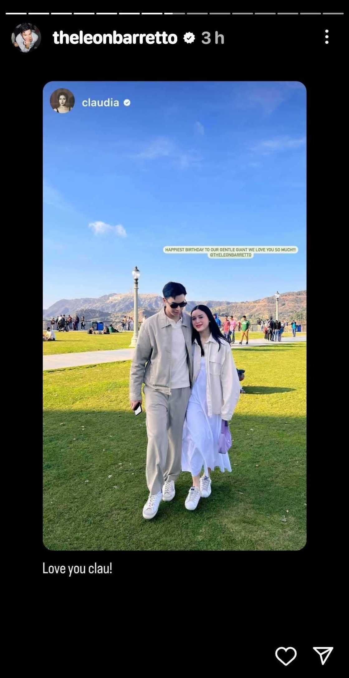 Claudia Barretto posts sweet birthday greeting for Leon Barretto Claudia Barretto posts sweet birthday greeting for Leon Barretto