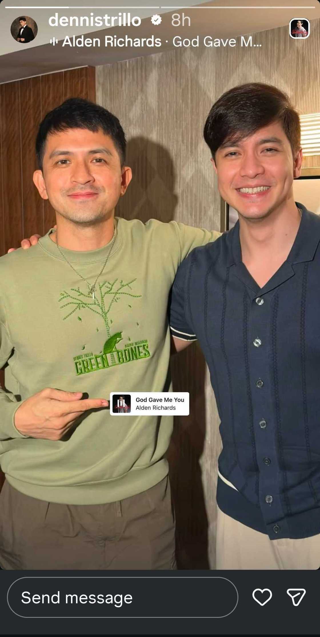 Dennis Trillo, nag-post kasama si Alden Richards; mensahe niya, umagaw ng pansin Dennis Trillo, nag-post kasama si Alden Richards; mensahe niya, umagaw ng pansin
