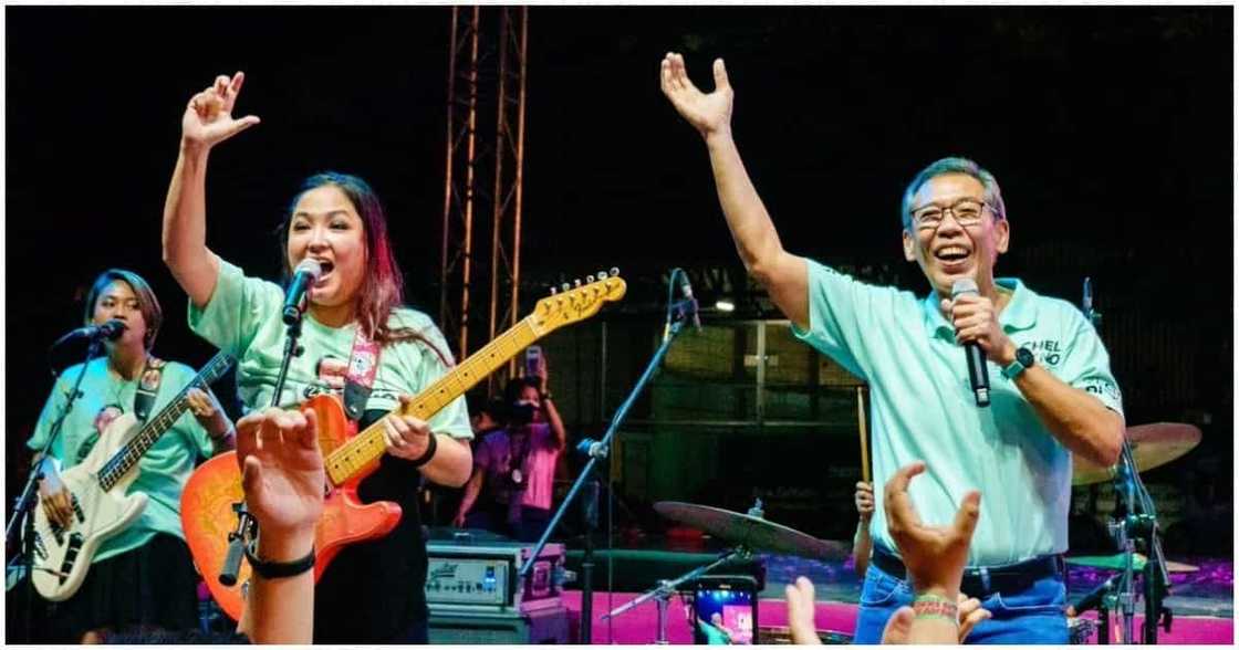 Senatorial candidate Chel Diokno, nag-enjoy sa jamming niya sa bandang 'Prettier than Pink' Senatorial candidate Chel Diokno, nag-enjoy sa jamming niya sa bandang 'Prettier than Pink'