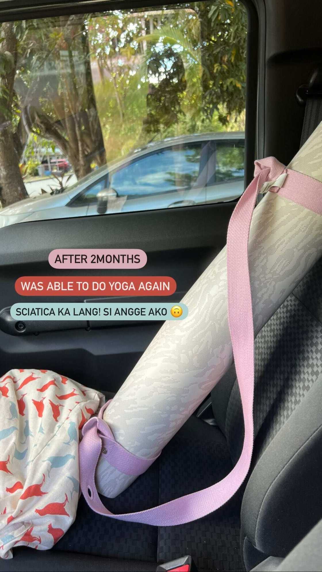 Angelica Panganiban, muling nakapag-yoga sa kabila ng kanyang sciatica Angelica Panganiban, muling nakapag-yoga sa kabila ng kanyang sciatica