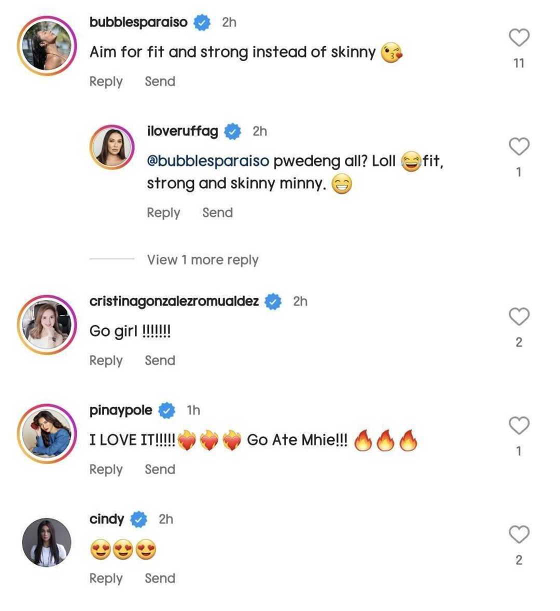 Celebrities cheer on Ruffa Gutierrez's post about being stronger this year