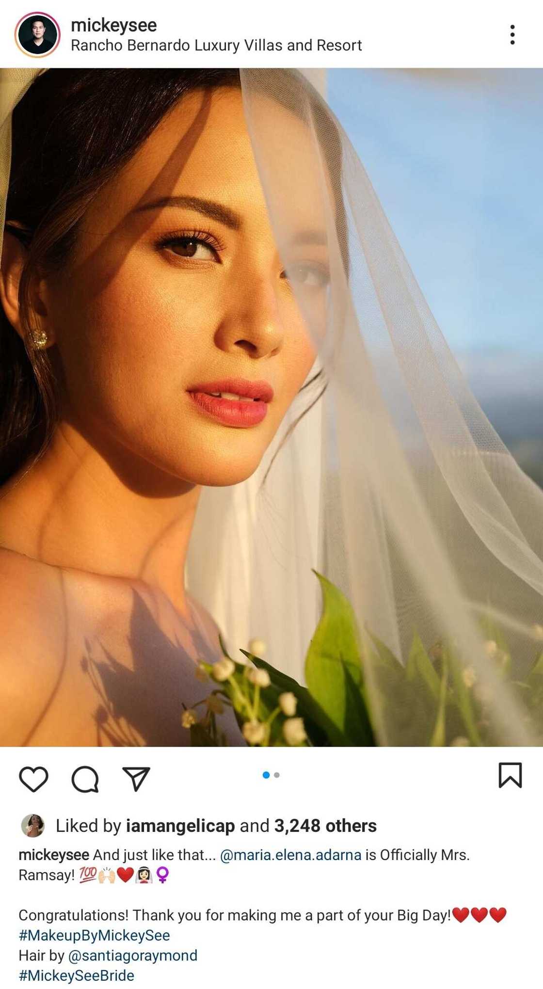 Angelica Panganiban, naispatang naka-like sa bridal photo ni Ellen Adarna Angelica Panganiban, naispatang naka-like sa bridal photo ni Ellen Adarna