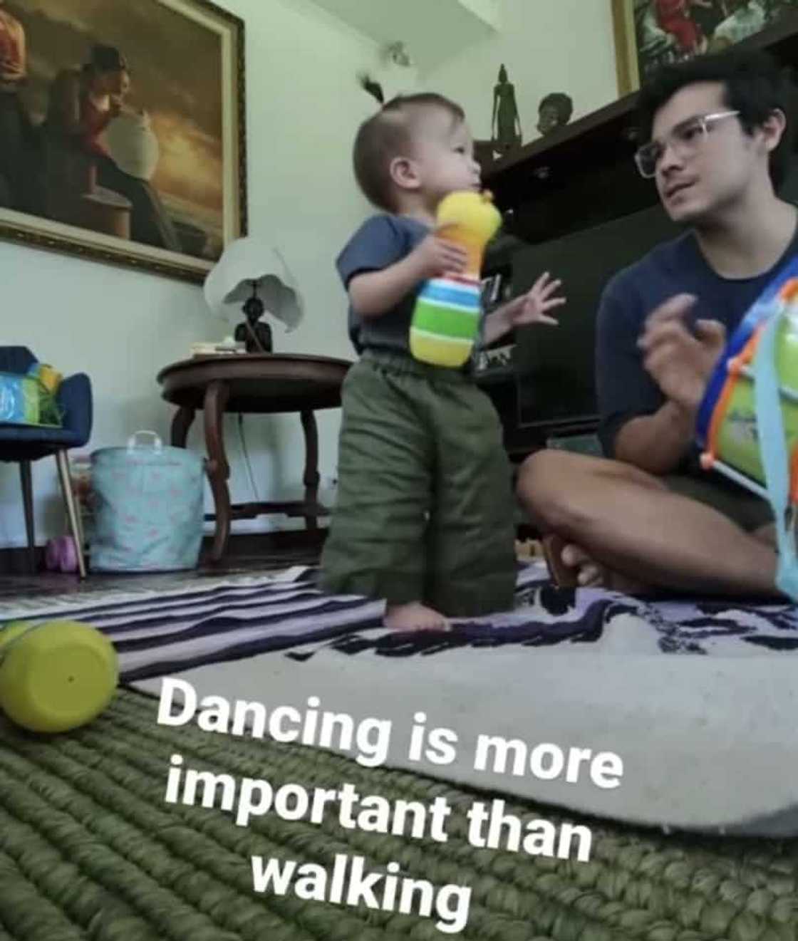 Video of baby Dahlia dancing while Erwan Heussaff plays drums goes viral Video of baby Dahlia dancing while Erwan Heussaff plays drums goes viral