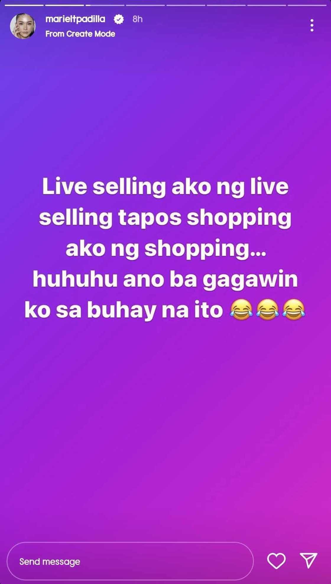 Mariel Padilla pens a funny and relatable post about shopping: "Tama na" Mariel Padilla pens a funny and relatable post about shopping: "Tama na"