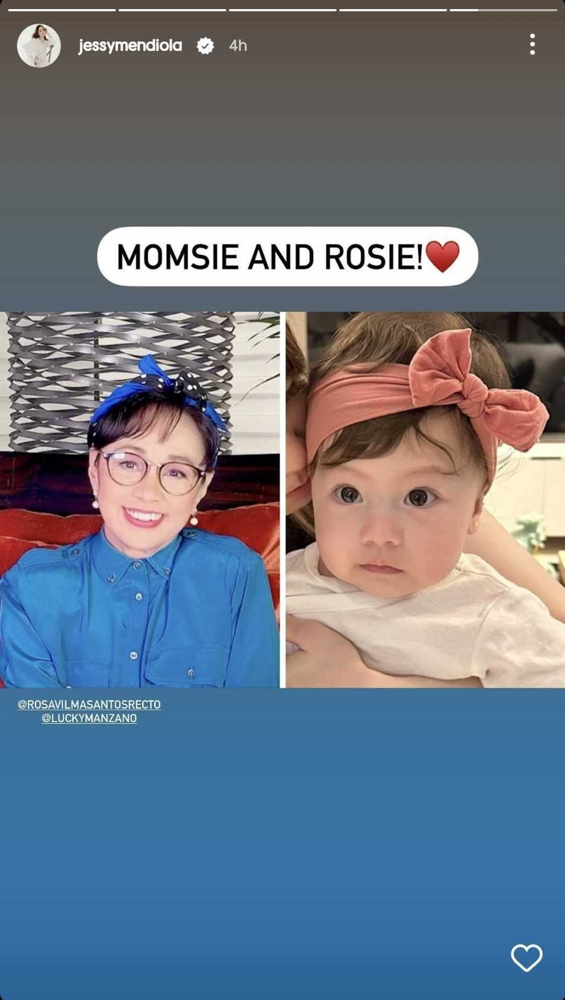 Jessy Mendiola posts side-by-side comparison of Vilma Santos and Isabella Rose Jessy Mendiola posts side-by-side comparison of Vilma Santos and Isabella Rose