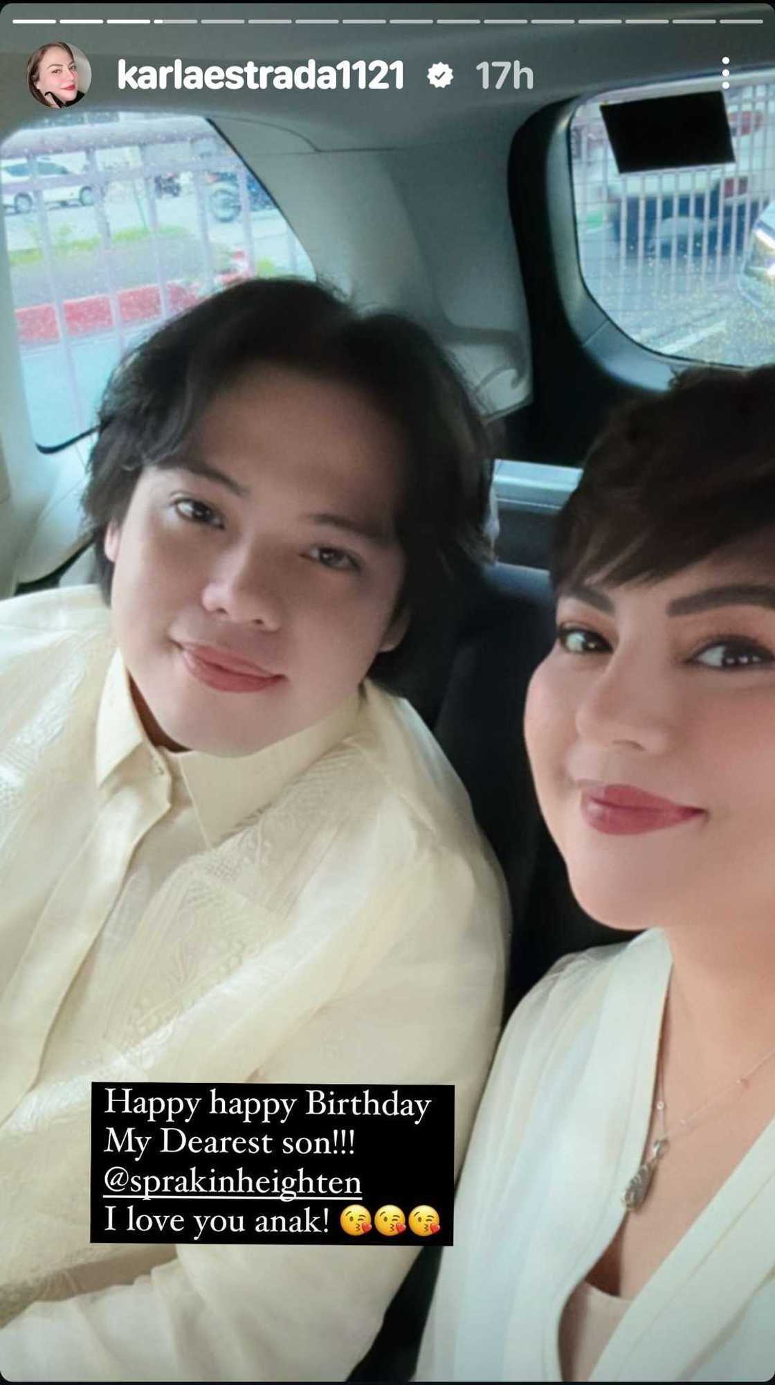 Karla Estrada pens sweet birthday greeting for son JC Karla Estrada pens sweet birthday greeting for son JC