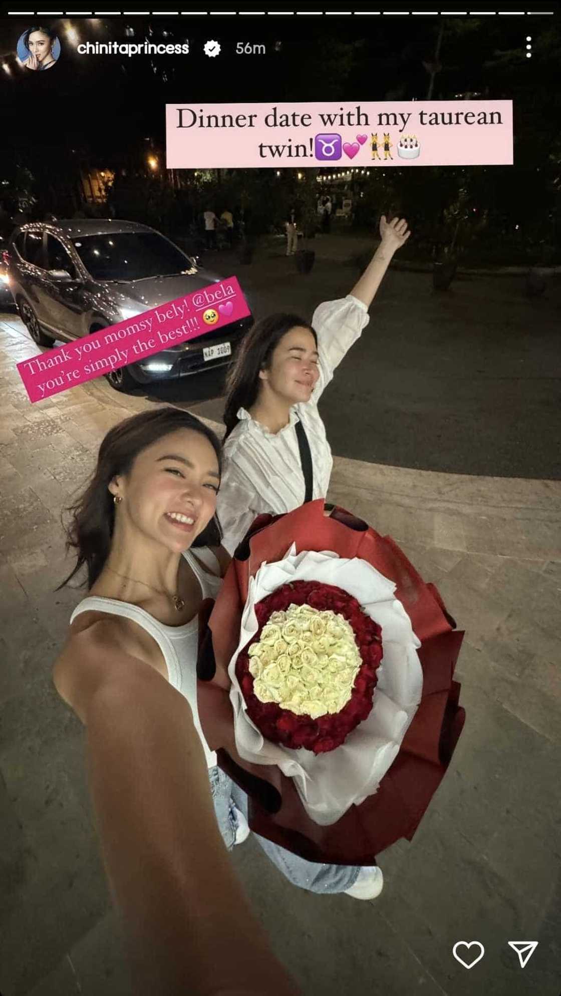 Bela Padilla takes Kim Chiu out on a dinner date for her birthday Bela Padilla takes Kim Chiu out on a dinner date for her birthday