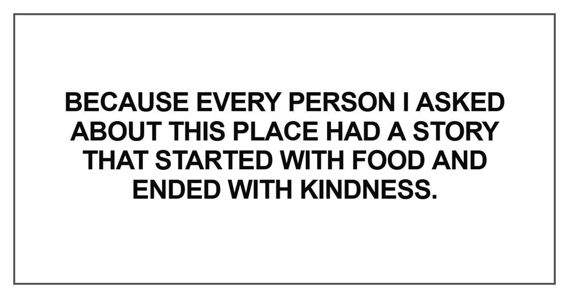 Because every person I asked about this place Because every person I asked about this place