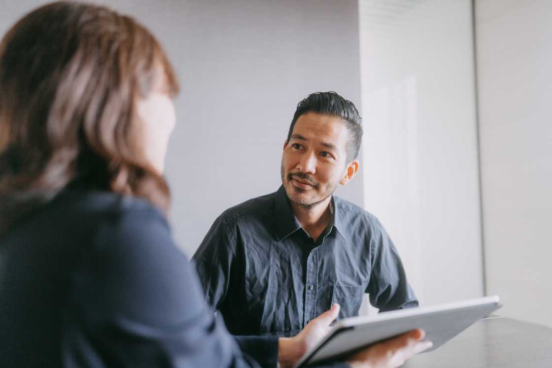 A lady at a barrister's office