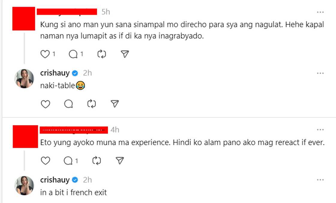 Crisha Uy, napa-French exit dahil sa ex niyang 'naki-table' Crisha Uy, napa-French exit dahil sa ex niyang 'naki-table'