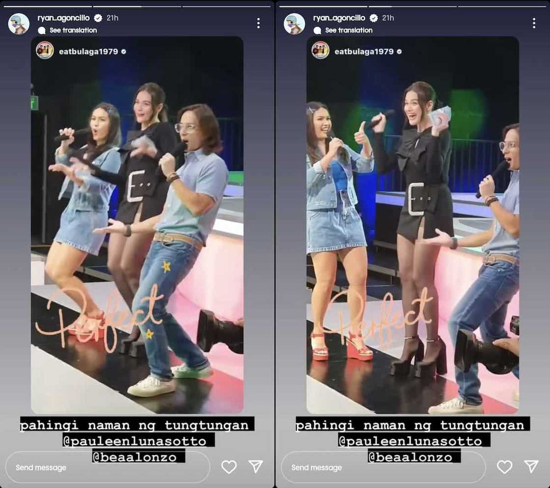 Ryan Agoncillo pokes fun at his height difference with Bea Alonzo, Pauleen Luna Ryan Agoncillo pokes fun at his height difference with Bea Alonzo, Pauleen Luna