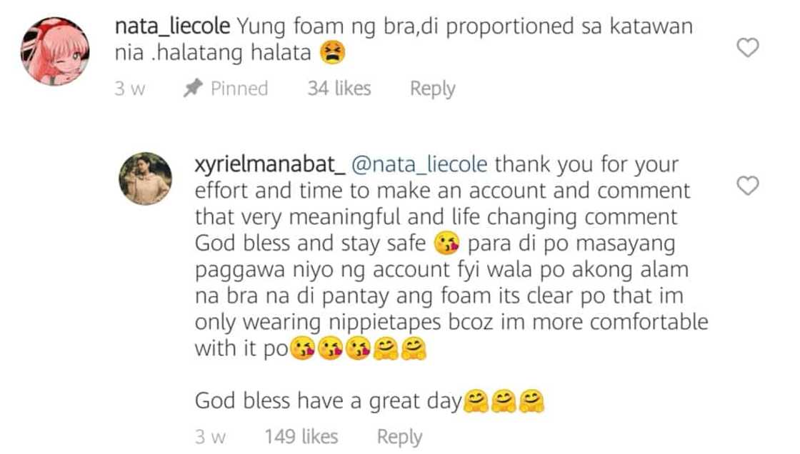 Xyriel Manabat, sinupalpal ang basher na pumuna sa umano’y foam ng kanyang Bra Xyriel Manabat, sinupalpal ang basher na pumuna sa umano’y foam ng kanyang Bra