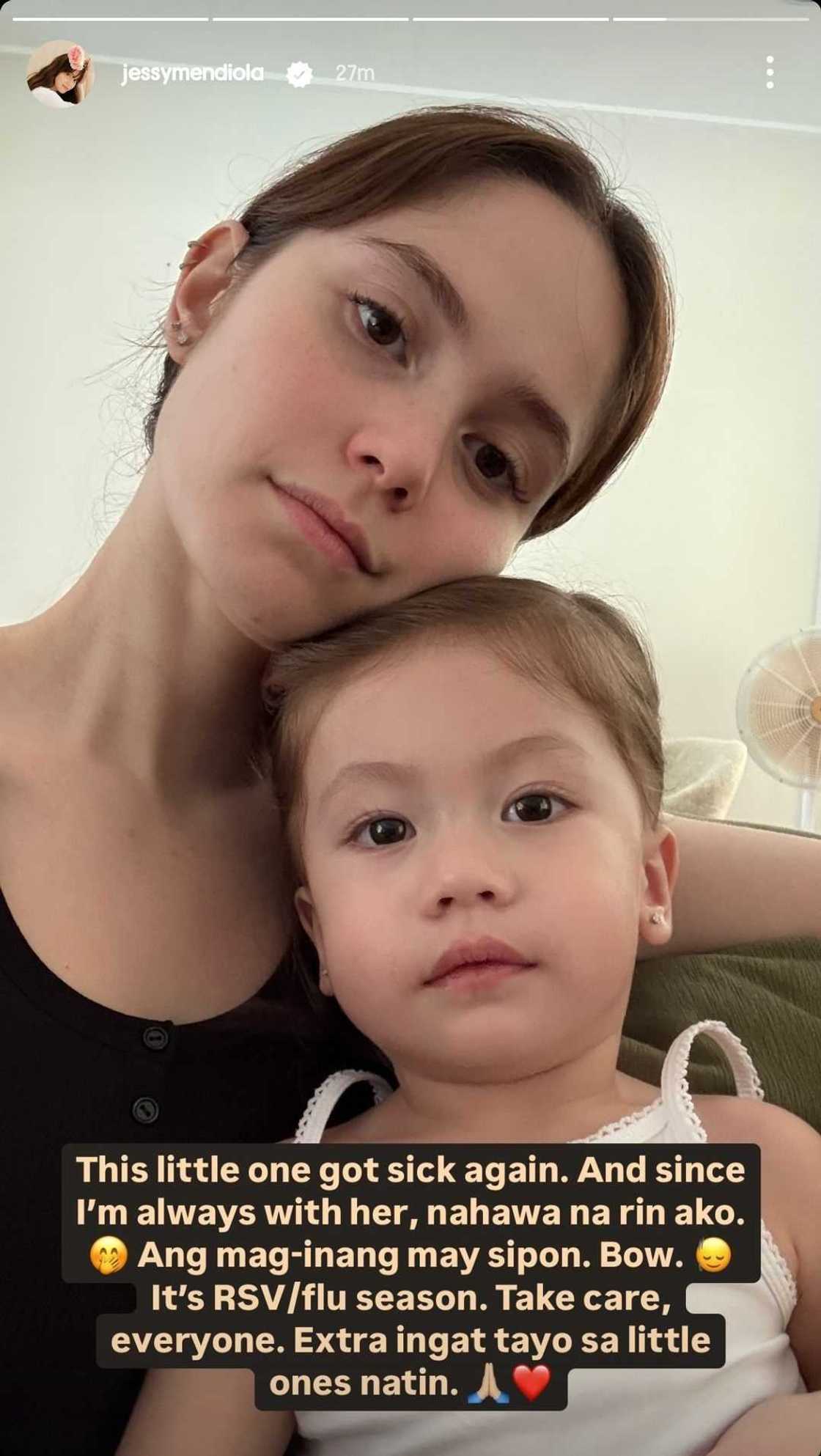 Anak nina Jessy at Luis Manzano, nagkasakit ulit: "Extra ingat tayo" Anak nina Jessy at Luis Manzano, nagkasakit ulit: "Extra ingat tayo"