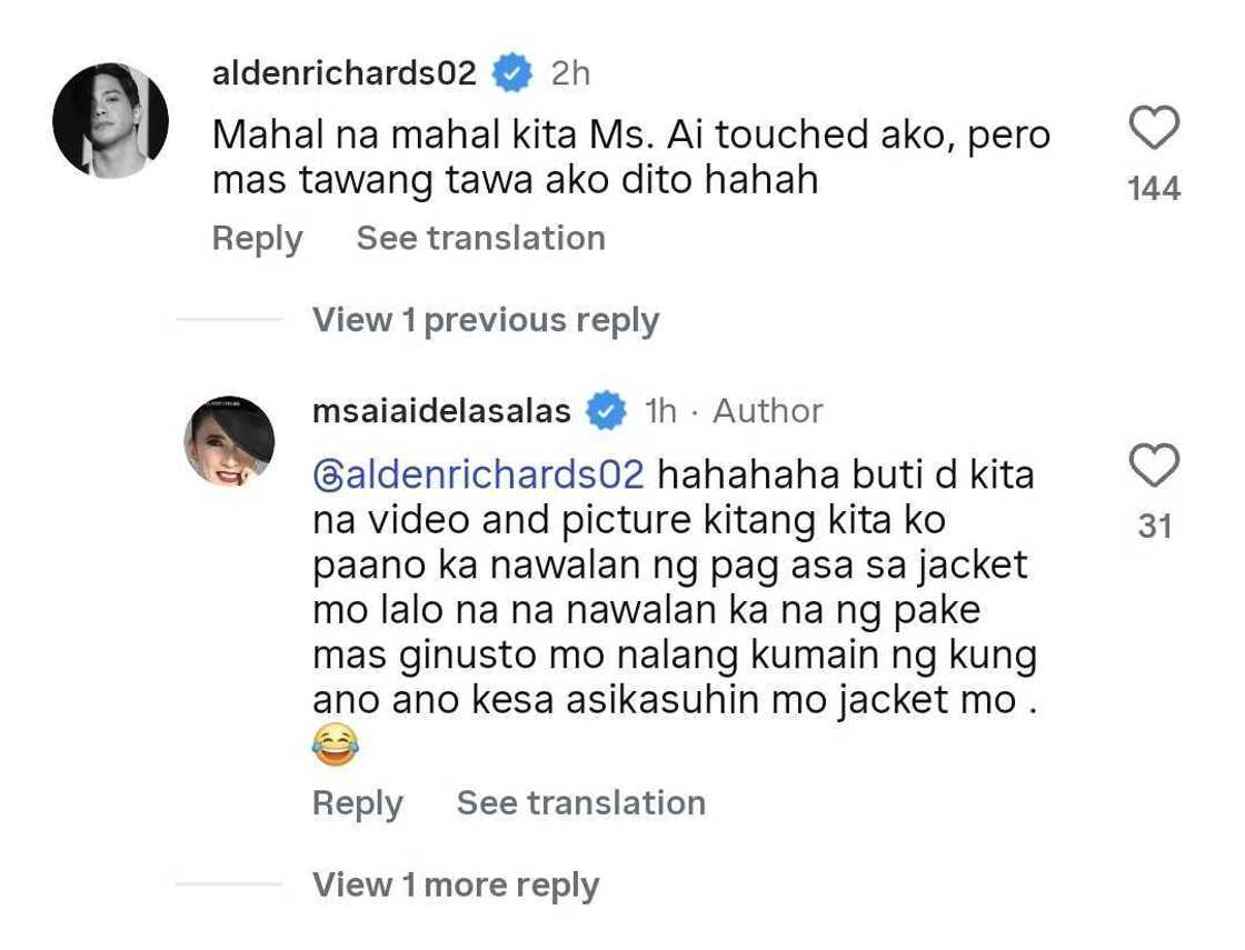 Alden Richards, naaliw sa kwento ni Ai-Ai Delas Alas tungkol sa kabaitan niya