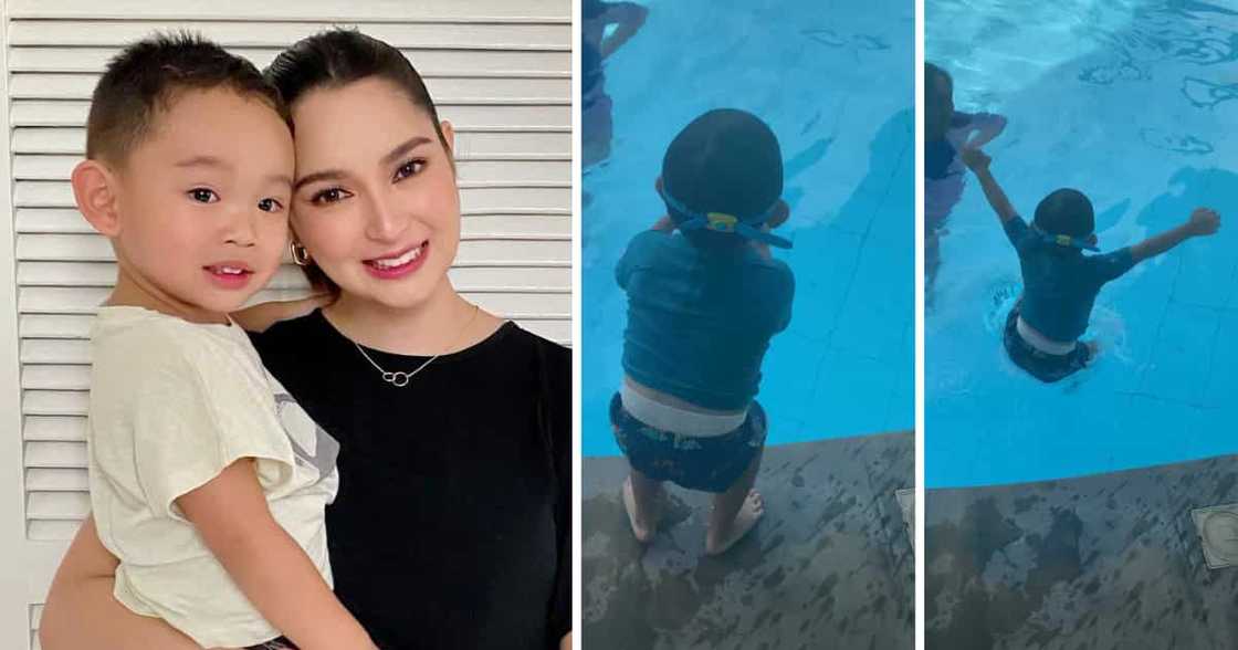 Ryza Cenon, napa “oh my gulay” sa matapang na pagtalon ni Baby Night sa pool Ryza Cenon, napa “oh my gulay” sa matapang na pagtalon ni Baby Night sa pool
