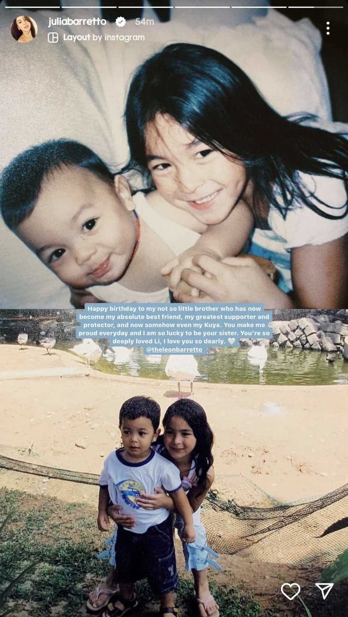 Julia Barretto sa birthday ni Leon Barretto: "My greatest supporter and protector" Julia Barretto sa birthday ni Leon Barretto: "My greatest supporter and protector"