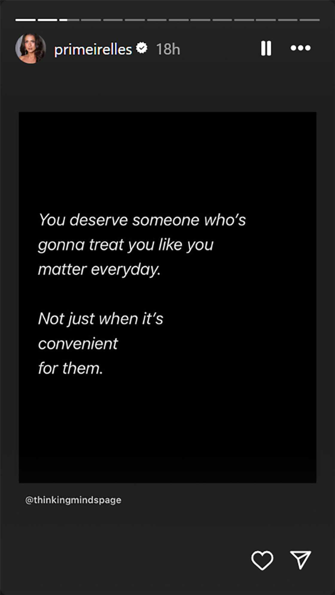 Priscilla Meirelles, nag-share ng isang hugot post: “You deserve someone”