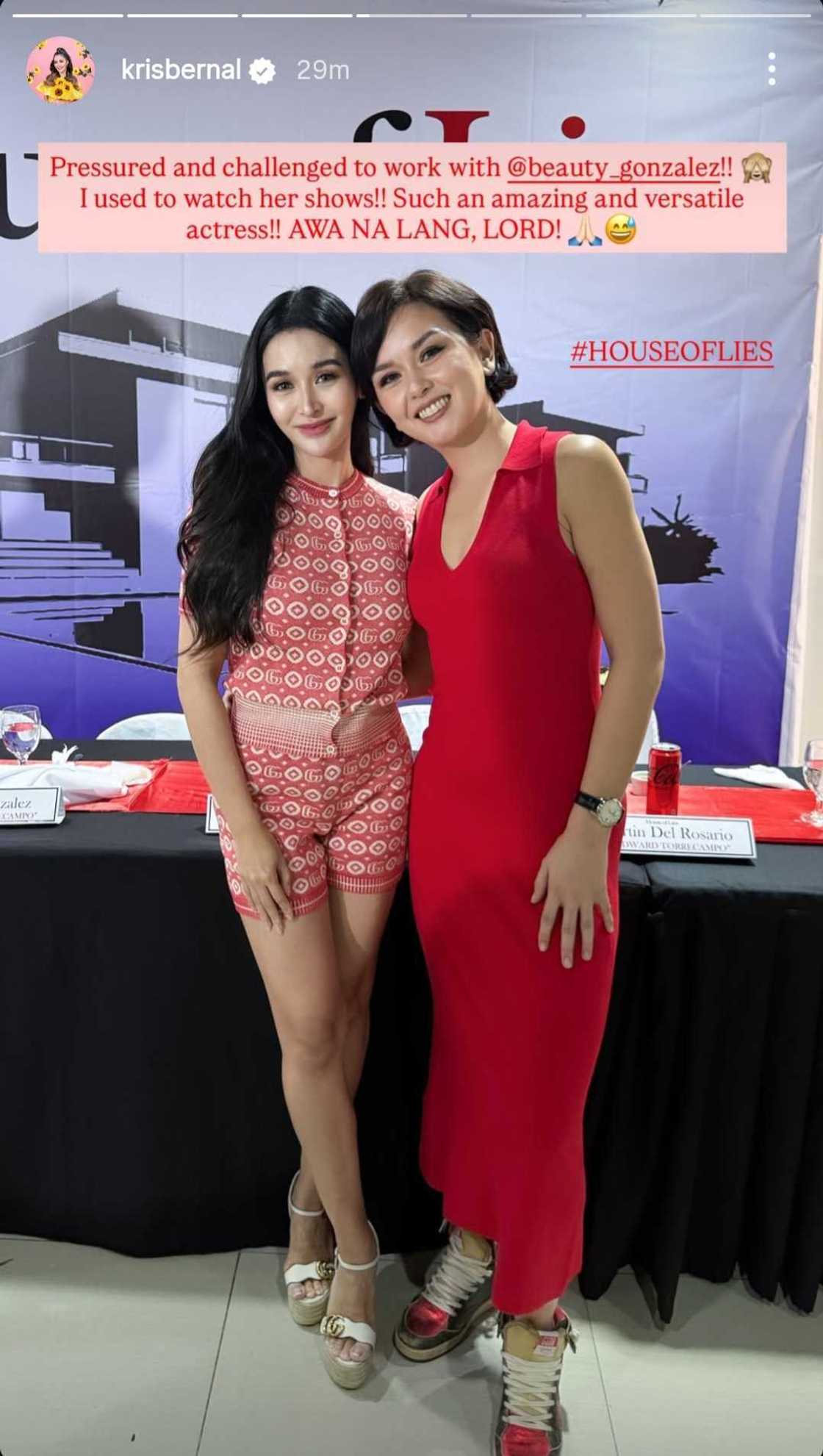 Kris Bernal says she feels 'pressured' about working with Beauty Gonzalez: "Awa na lang, Lord"