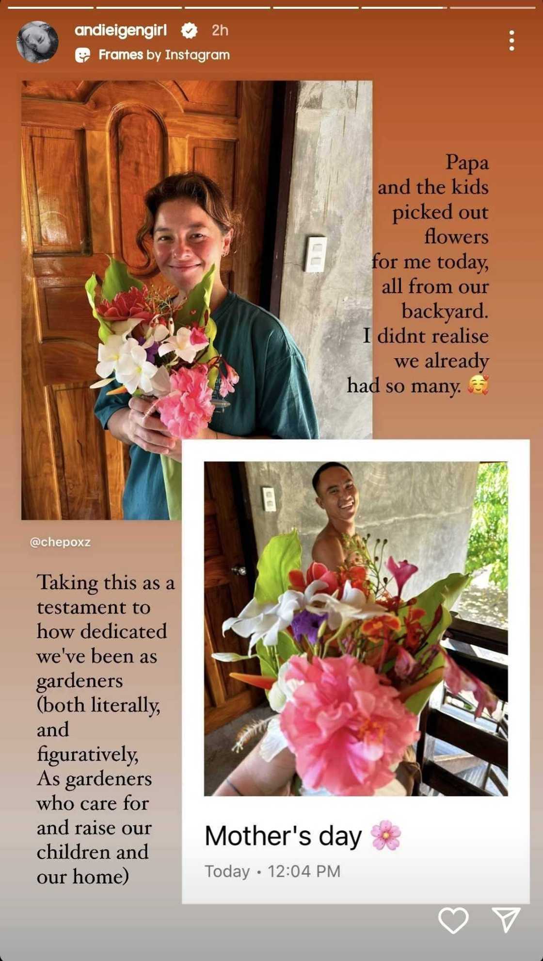 Andi Eigenmann pens a meaningful message about being "gardeners" in Mother's Day post Andi Eigenmann pens a meaningful message about being "gardeners" in Mother's Day post