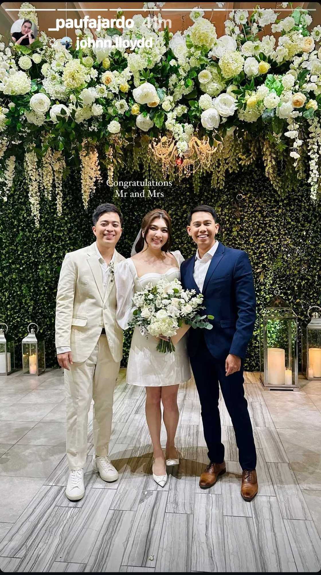 Ilang mga tagpo sa kasal ni Pau Fajardo at PJ Reblora, kinakiligan Ilang mga tagpo sa kasal ni Pau Fajardo at PJ Reblora, kinakiligan