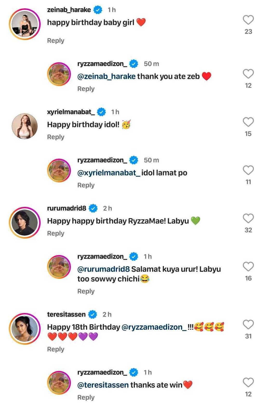 Ryzza Mae Dizon marks 18th birthday; Betong Sumaya, other celebrities greet the TV host Ryzza Mae Dizon marks 18th birthday; Betong Sumaya, other celebrities greet the TV host