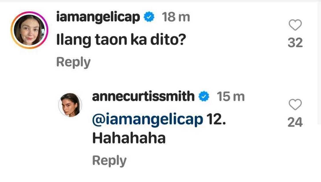 Angelica Panganiban, napatanong ng “ilang taon ka dito” kay Anne Curtis na nag-share ng new pic Angelica Panganiban, napatanong ng “ilang taon ka dito” kay Anne Curtis na nag-share ng new pic