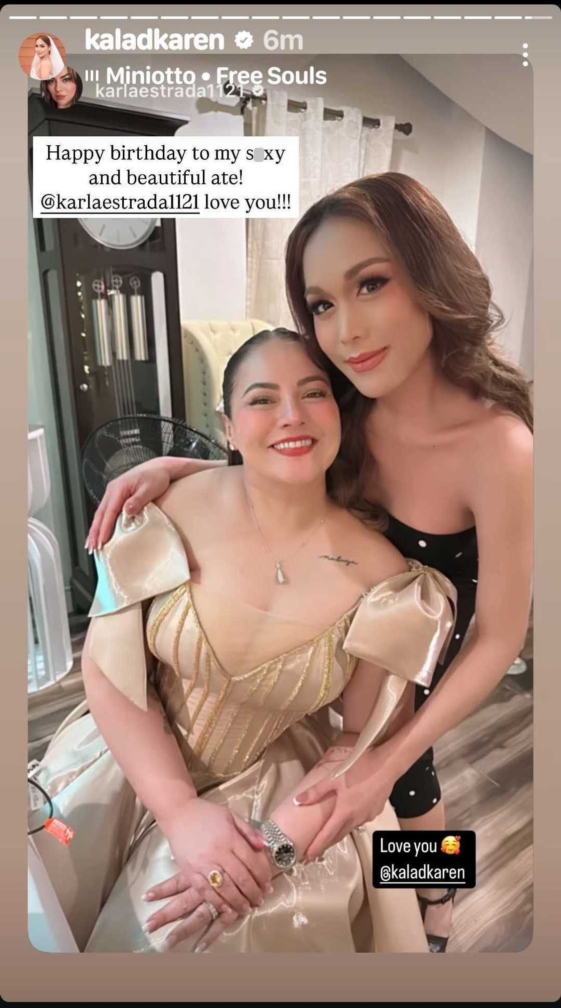 KaladKaren, may sweet birthday greeting para kay Karla Estrada