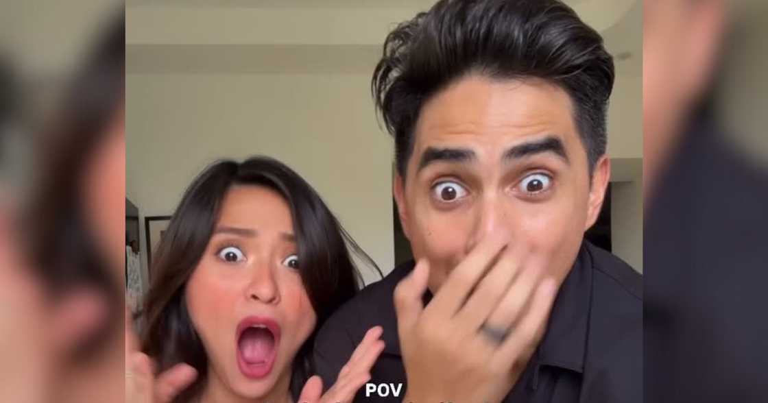 Joyce Pring, Juancho Triviño reveal they are expecting baby no. 3 in playful video (@joycepring) Joyce Pring, Juancho Triviño reveal they are expecting baby no. 3 in playful video (@joycepring)