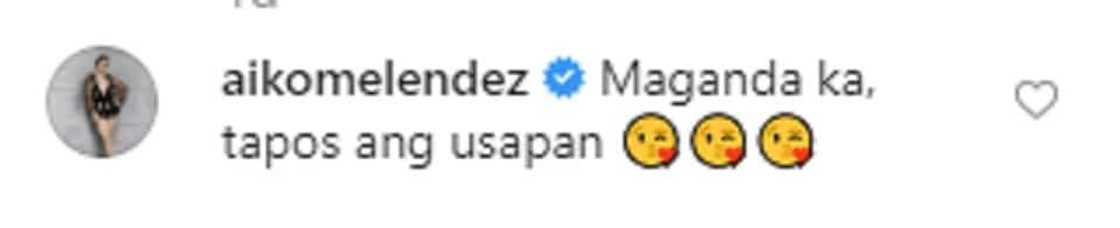 Aiko Melendez leaves a straightforward comment on Maja Salvador's post; netizens react Aiko Melendez leaves a straightforward comment on Maja Salvador's post; netizens react