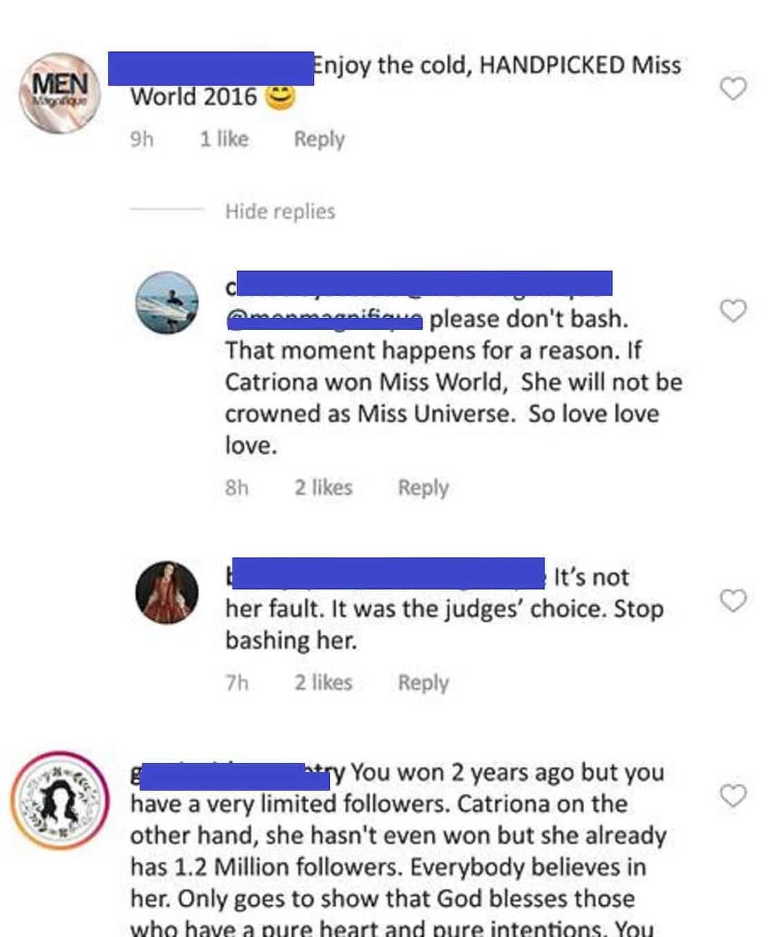 Miss World 2016 Stephanie Del Valle, may mensahe sa mga nambabash sa kanya matapos magwagi ni Catriona Gray sa Miss Universe Miss World 2016 Stephanie Del Valle, may mensahe sa mga nambabash sa kanya matapos magwagi ni Catriona Gray sa Miss Universe