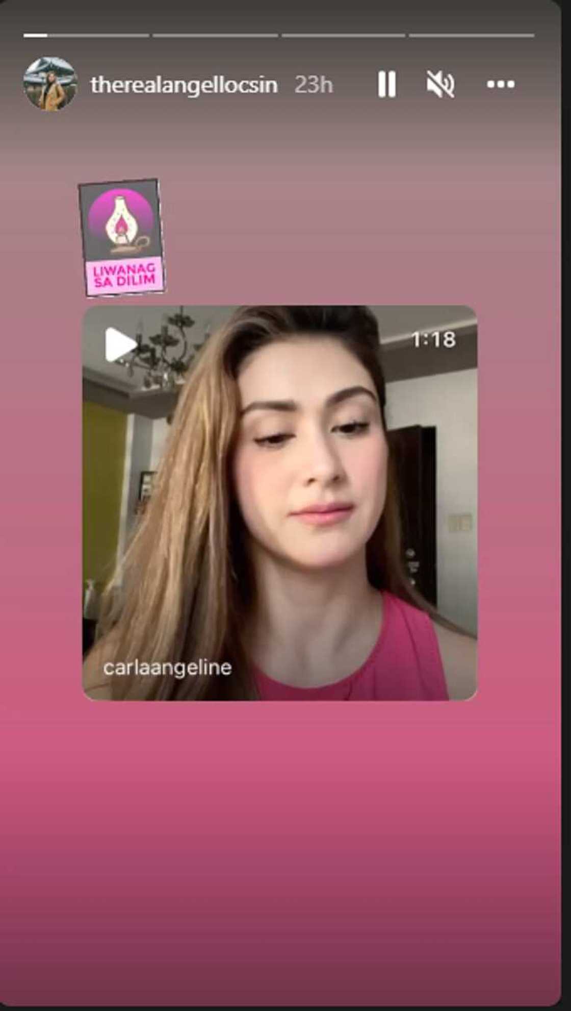 Angel Locsin reposts video of Carla Abellana expressing her support for VP Leni Robredo Angel Locsin reposts video of Carla Abellana expressing her support for VP Leni Robredo