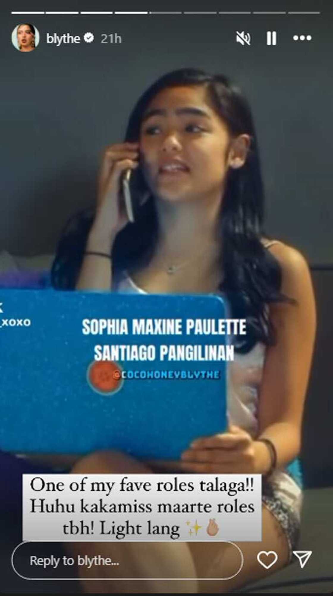 Photo: Andrea Brillantes (@blythe | Screengrab from ABS-CBN)