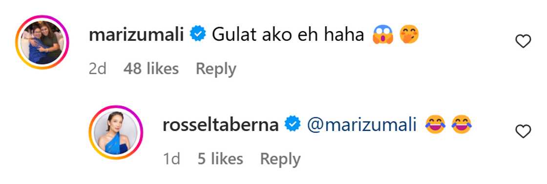 Mariz Umali, nag-react na rin sa "grabe kayo Maris at Anthony" comment